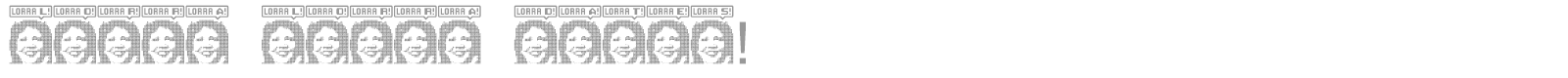 Lorra Lorra Dates font preview